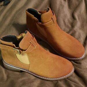 New Women's Chelsea Faux Suede Ankle Boots Size 8.5